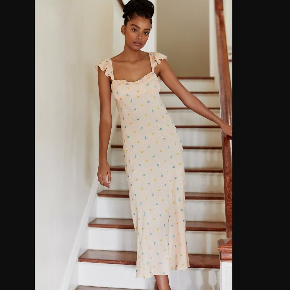 Anthropologie Scallop Babydoll Dress - New - Small